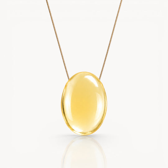 Gemini Zodiac & Touch – Citrine Necklace