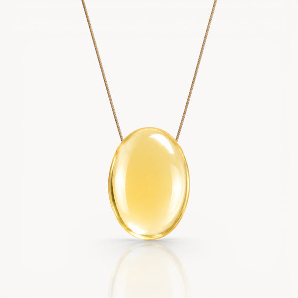Gemini Zodiac & Touch – Citrine Necklace