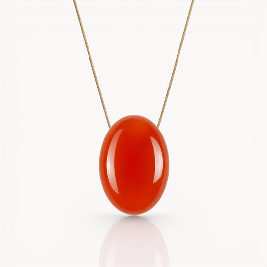 Aries Zodiac & Touch – Carnelian Necklace