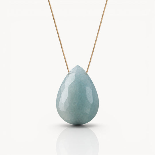 Balance & Touch – Aquamarine Necklace