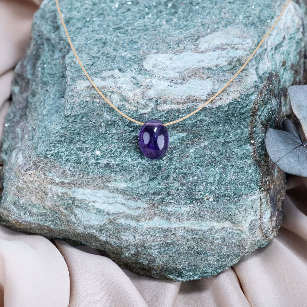 Aquarius Zodiac & Touch – Amethyst Necklace