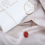 Aries Zodiac & Touch – Carnelian Necklace