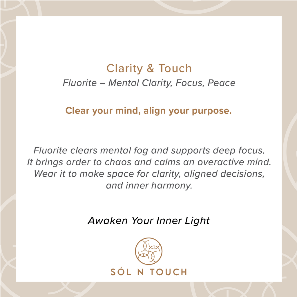 Clarity & Touch – Fluorite Necklace