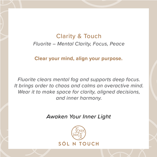 Clarity & Touch – Fluorite Necklace