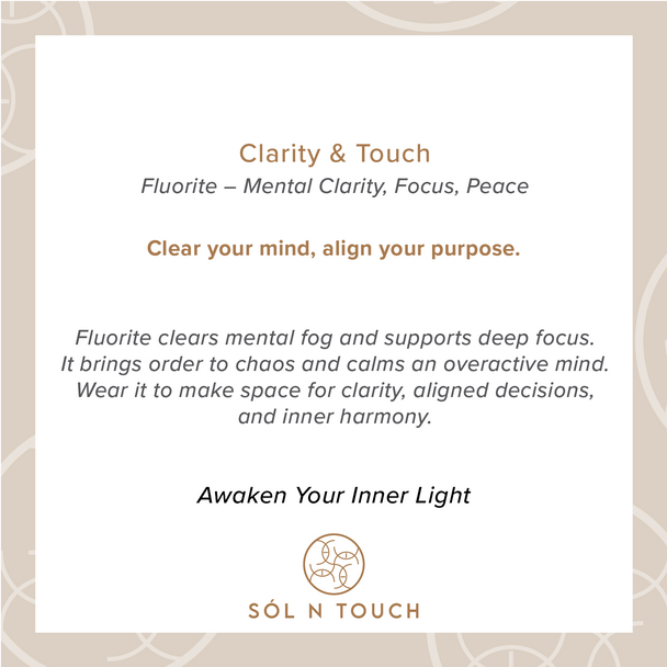 Clarity & Touch – Fluorite Necklace