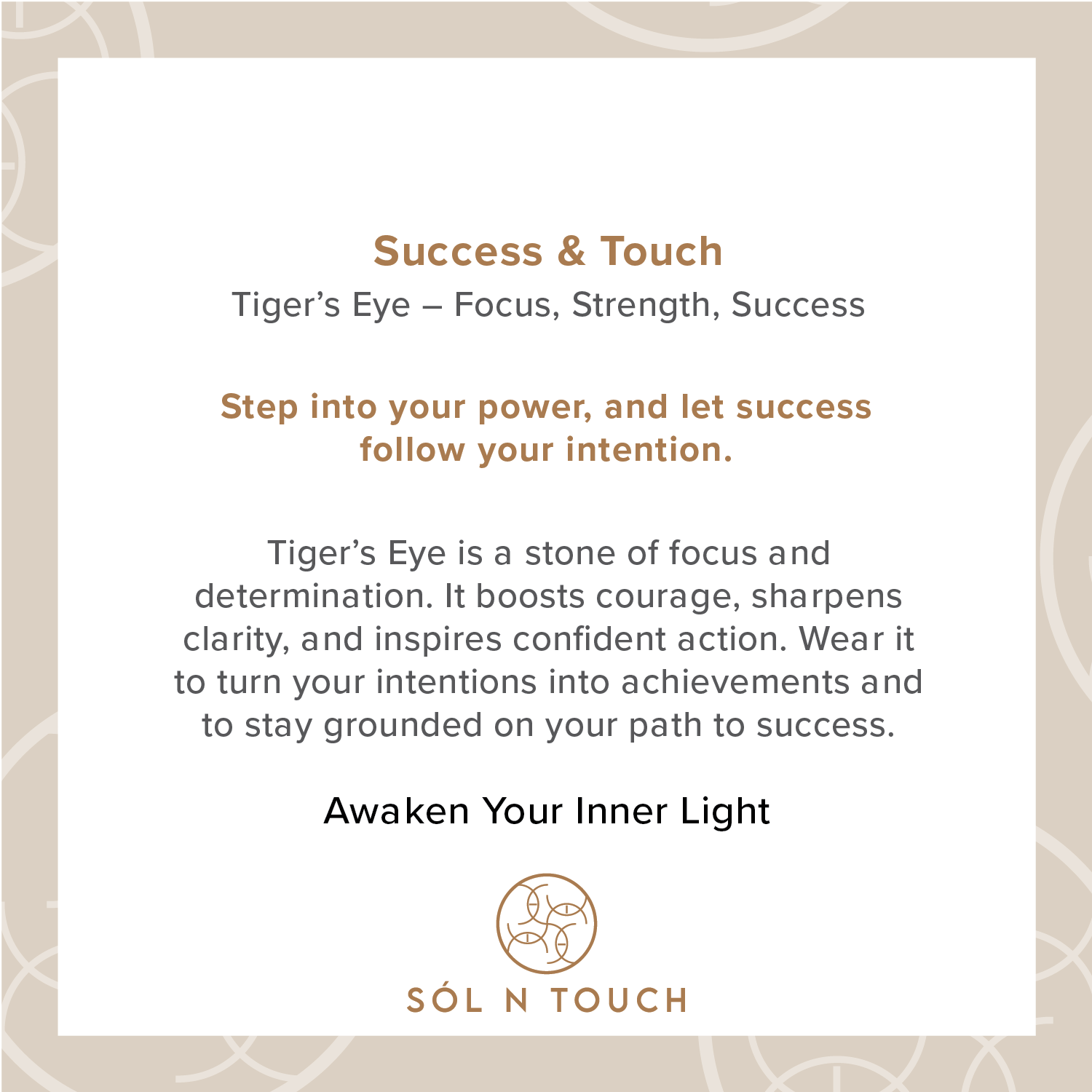 Success & Touch – Tiger’s Eye Necklace
