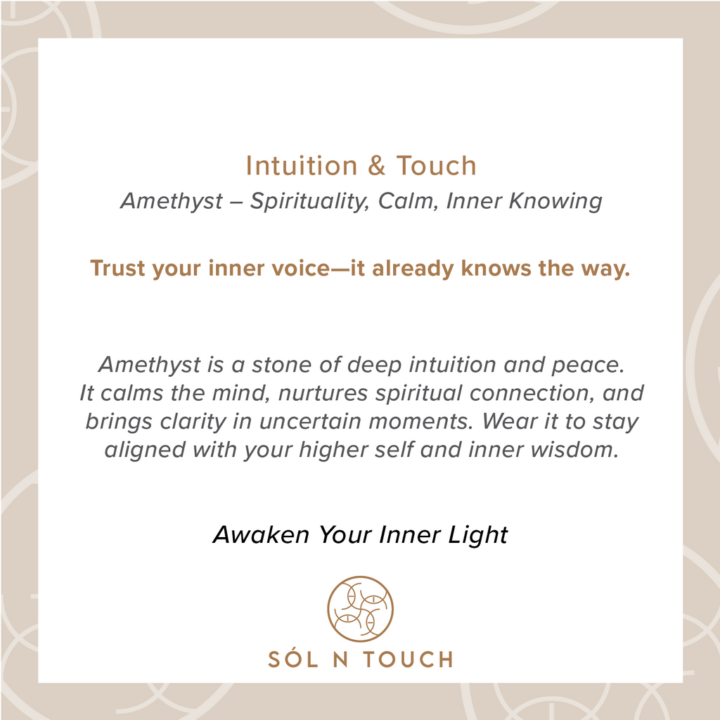 Intuition & Touch – Amethyst Necklace