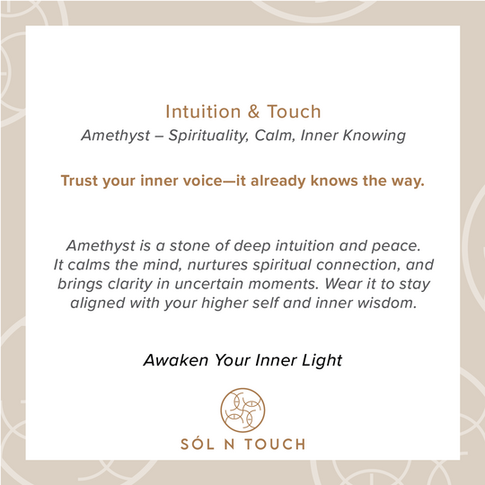 Intuition & Touch – Amethyst Necklace