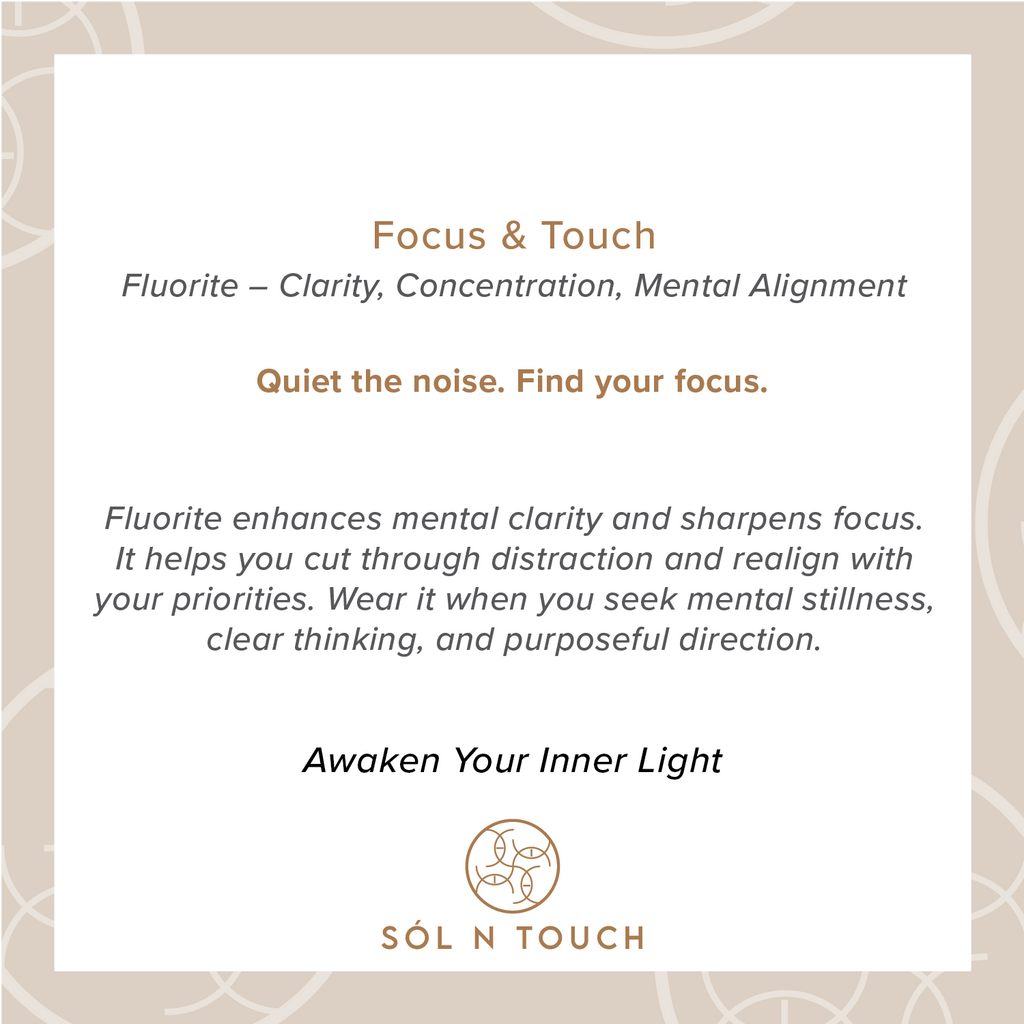 Focus & Touch – Fluorite Necklace