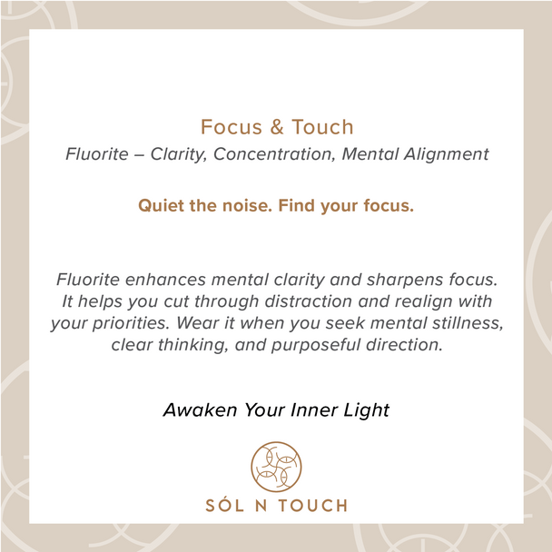 Focus & Touch – Fluorite Necklace