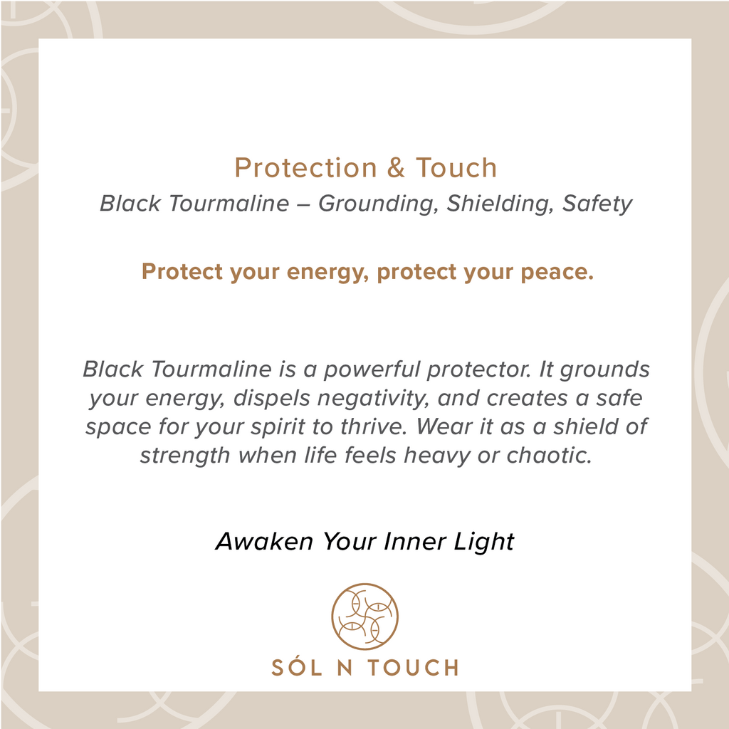 Protection & Touch – Black Tourmaline Necklace