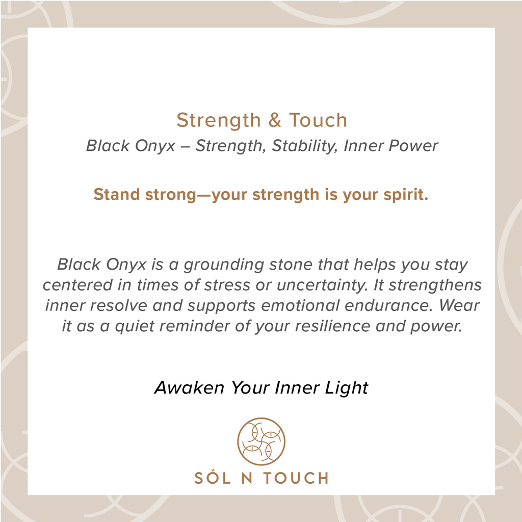 Strength & Touch – Black Onyx Necklace