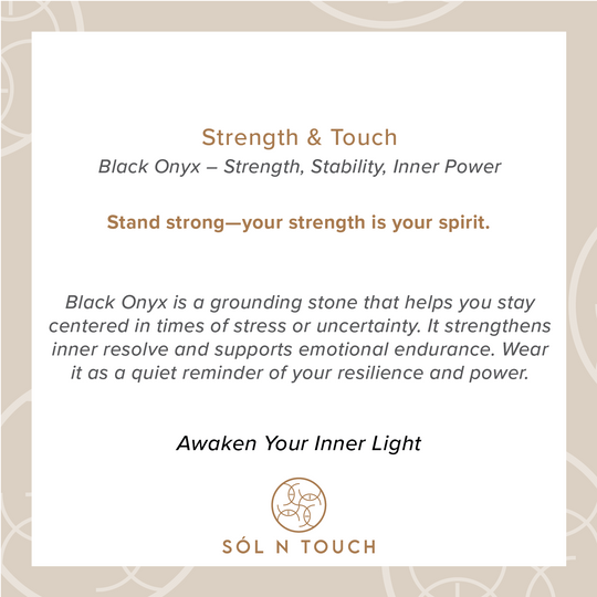 Strength & Touch – Black Onyx Necklace