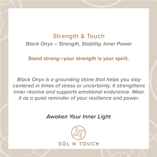 Strength & Touch – Black Onyx Necklace