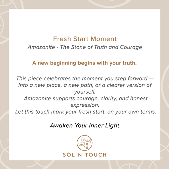 Fresh Start Moment – Amazonite Bracelet (Gold Version)