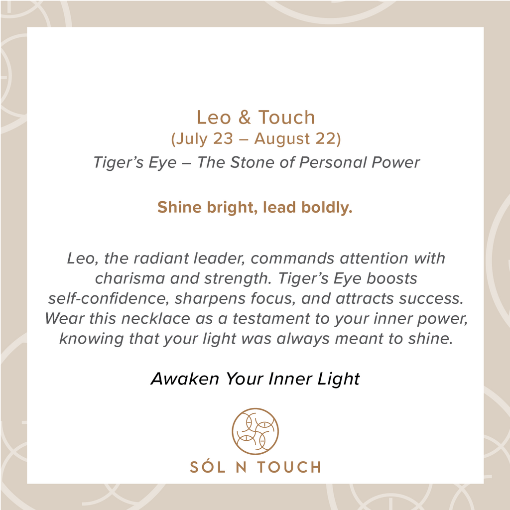Leo Zodiac & Touch – Tiger’s Eye Necklace