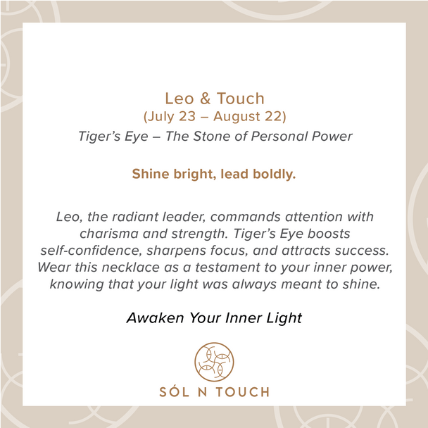 Leo Zodiac & Touch – Tiger’s Eye Necklace