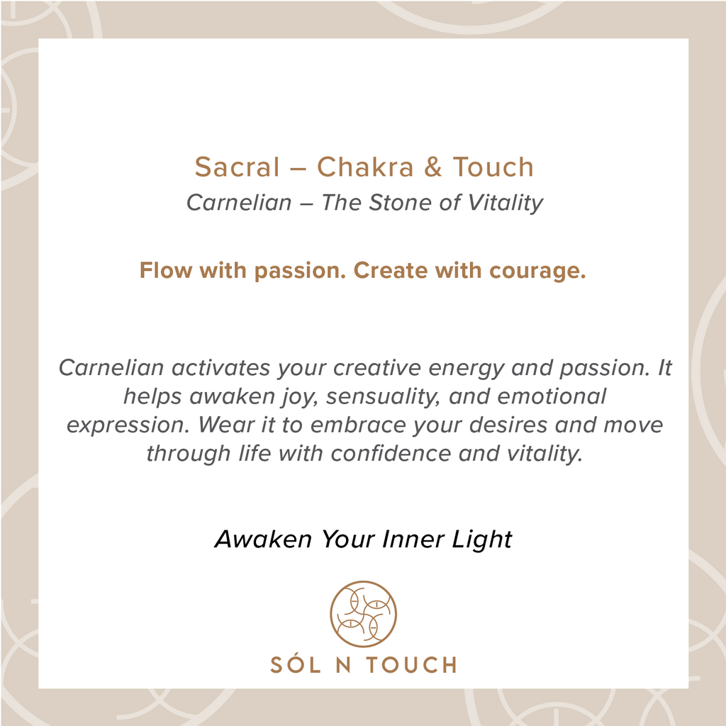 Sacral Chakra & Touch – Carnelian Necklace