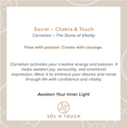 Sacral Chakra & Touch – Carnelian Necklace