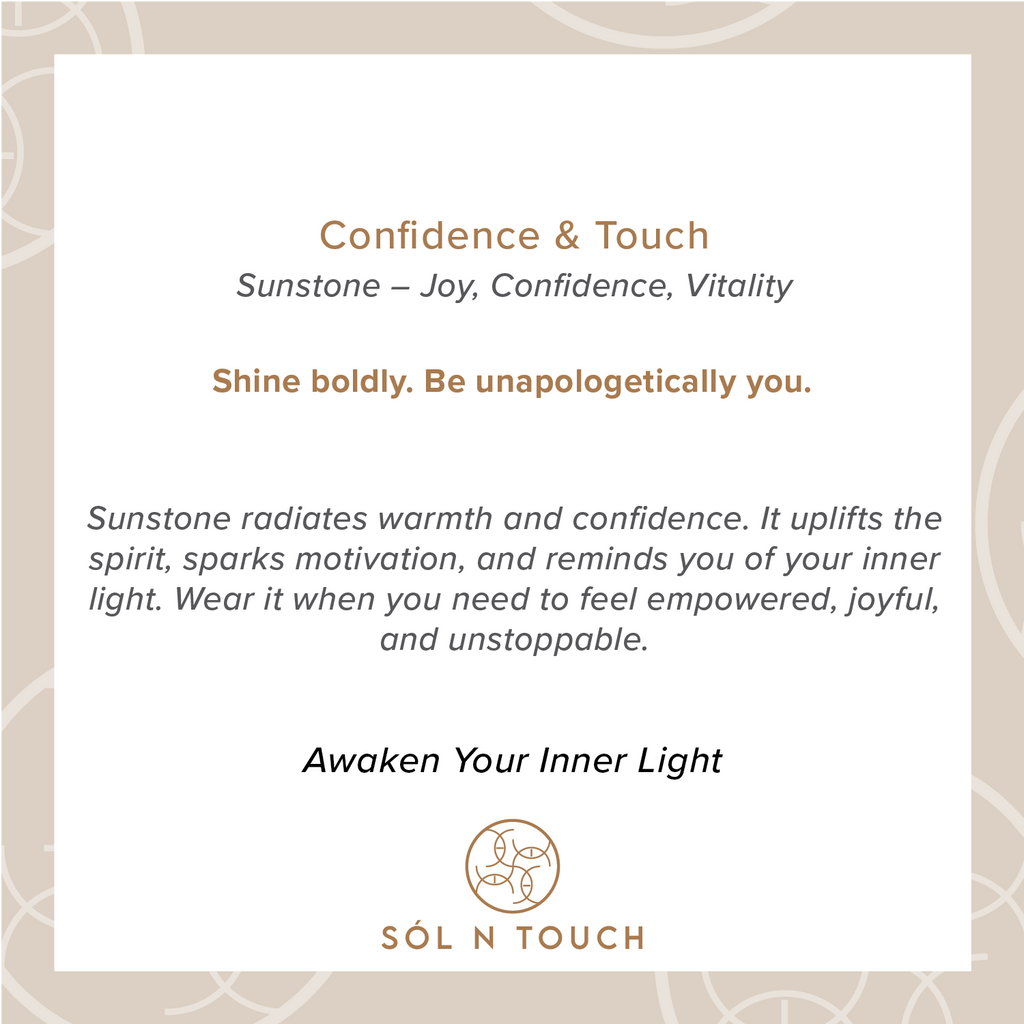 Confidence & Touch – Sunstone Necklace