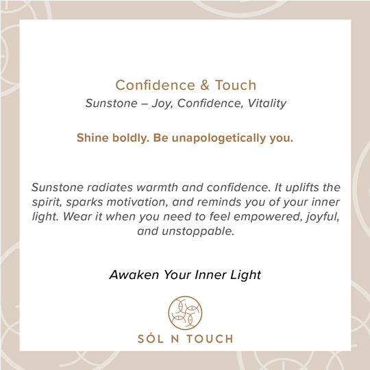 Confidence & Touch – Sunstone Necklace