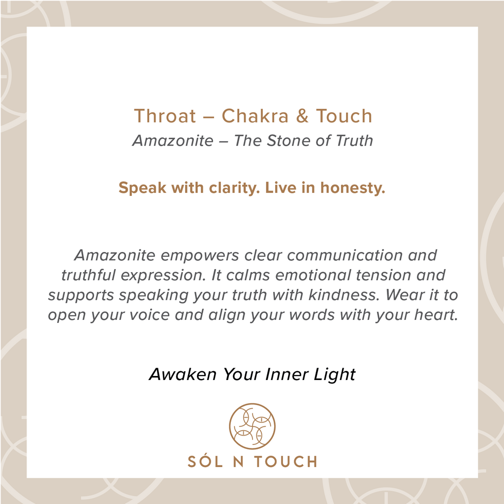 Throat Chakra & Touch – Amazonite Necklace