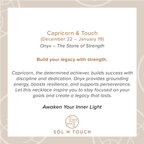 Capricorn Zodiac & Touch – Onyx Necklace