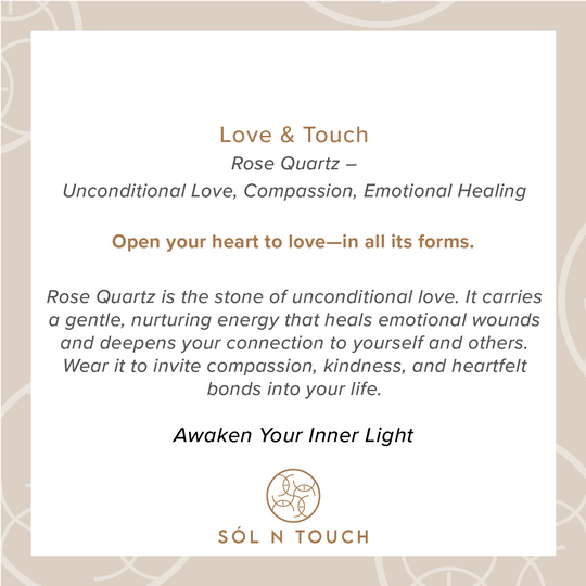 Love & Touch – Rose Quartz Necklace