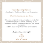 Heart Opening Moment – Rose Quartz Necklace Bracelet (Gold Version)