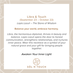 Libra Zodiac & Touch – Lapis Lazuli Necklace