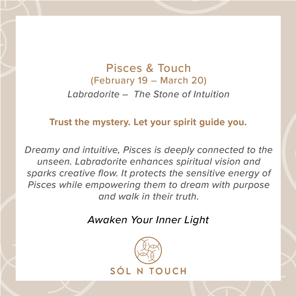 Pisces Zodiac & Touch – Labradorite Necklace