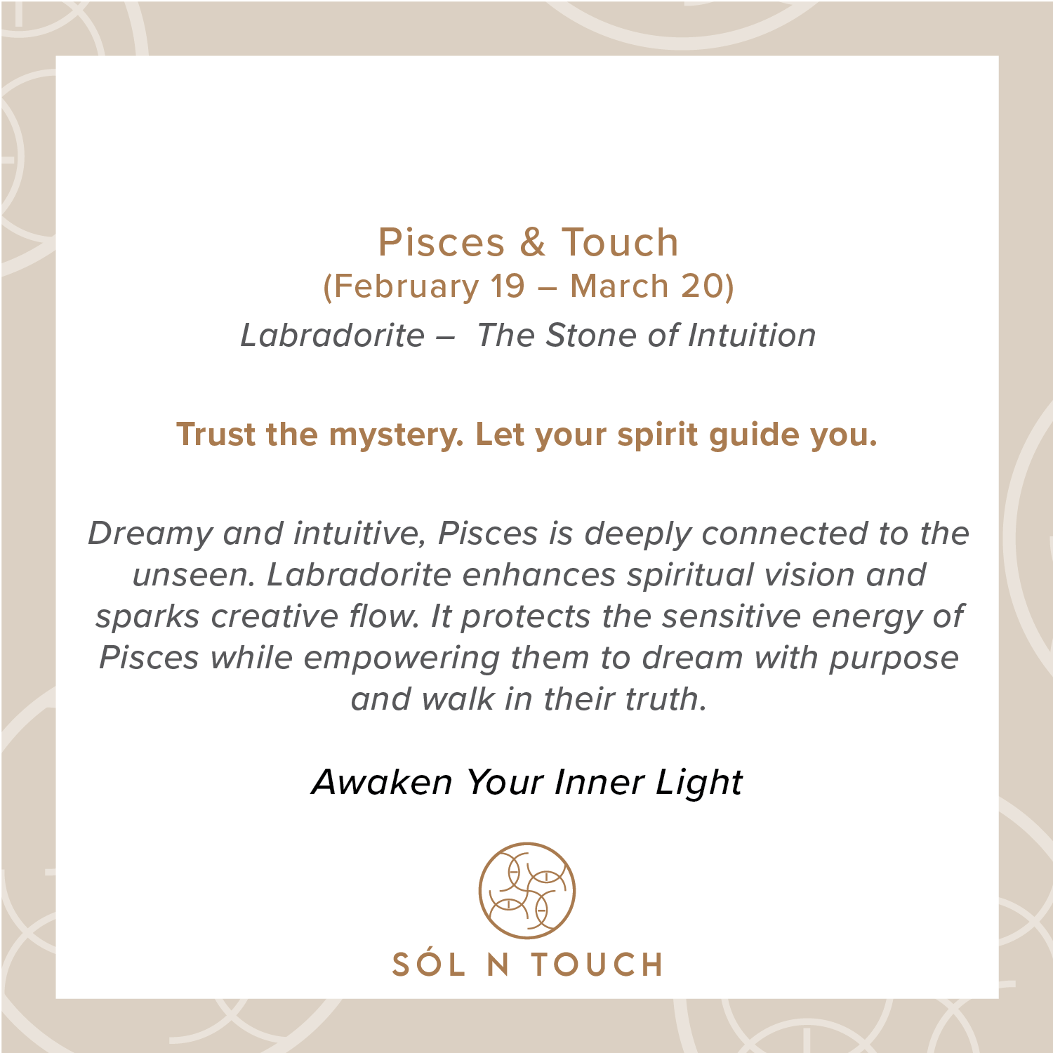 Pisces Zodiac & Touch – Labradorite Necklace