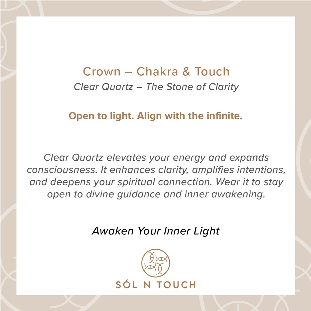 Crown Chakra & Touch – Clear Quartz Necklace