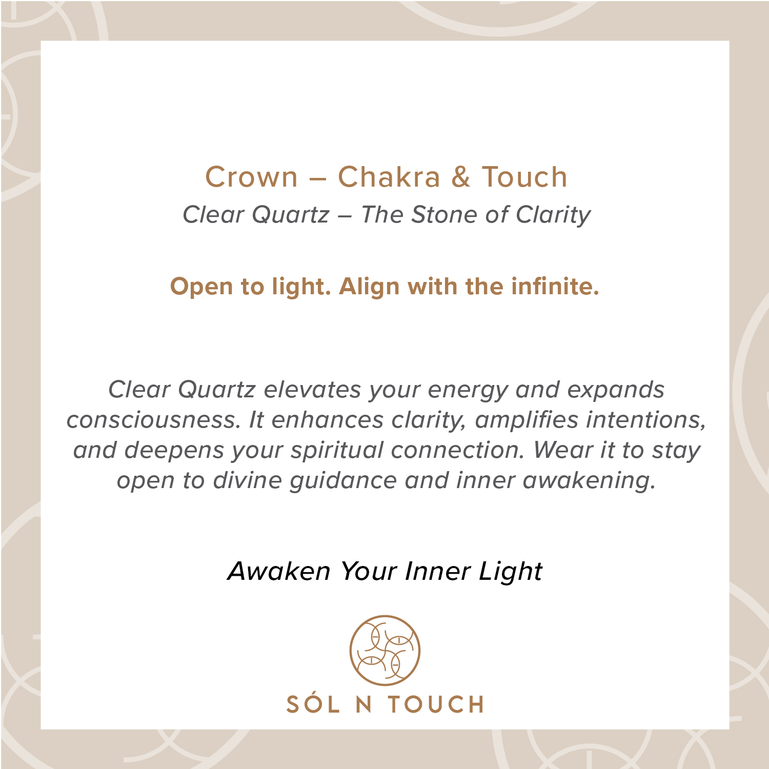Crown Chakra & Touch – Clear Quartz Necklace