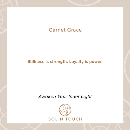 Garnet Grace – Sól Elegance Bracelet
