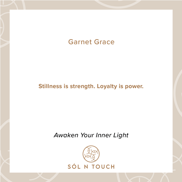 Garnet Grace – Sól Elegance Bracelet