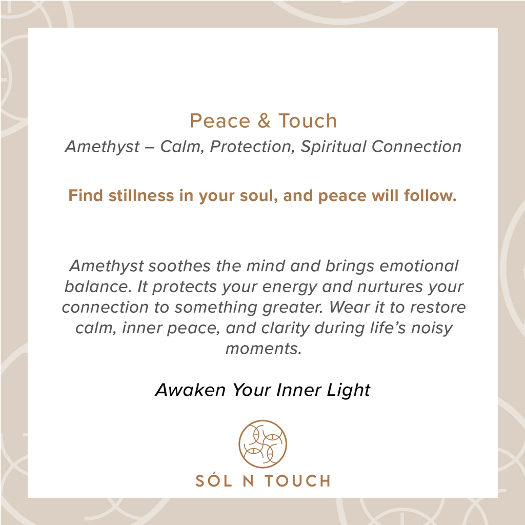 Peace & Touch – Amethyst Necklace