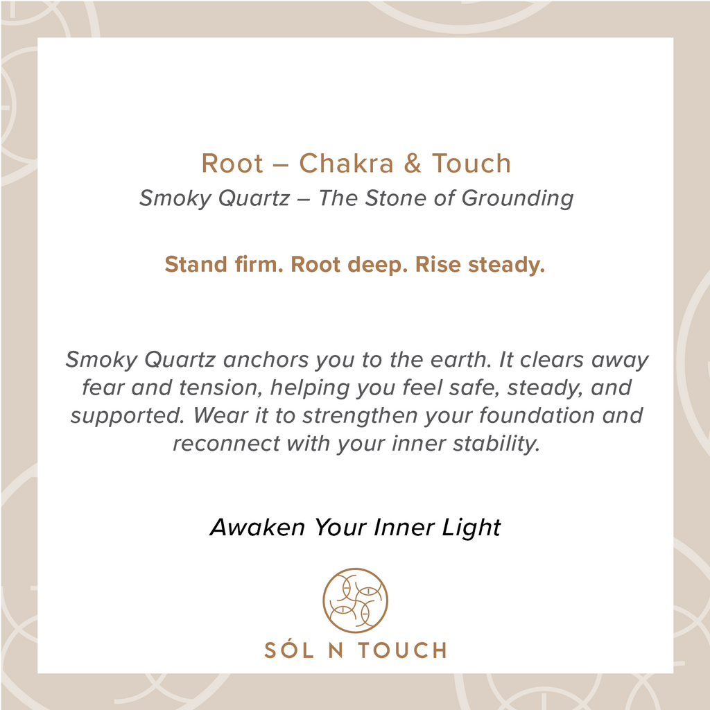 Root Chakra & Touch – Smoky Quartz Necklace