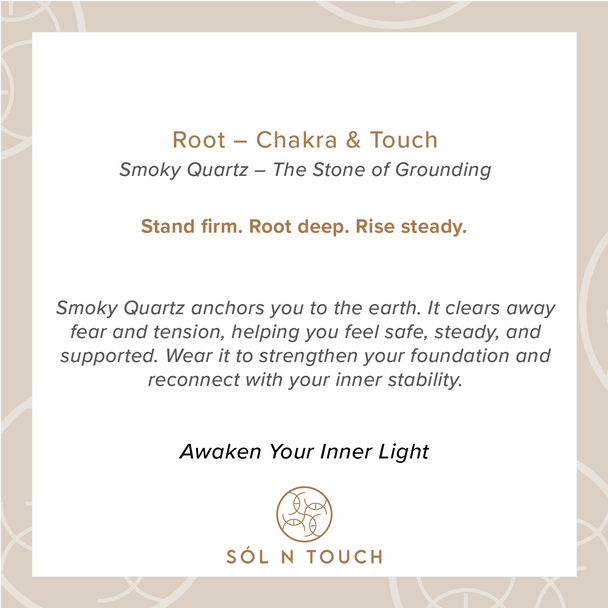 Root Chakra & Touch – Smoky Quartz Necklace