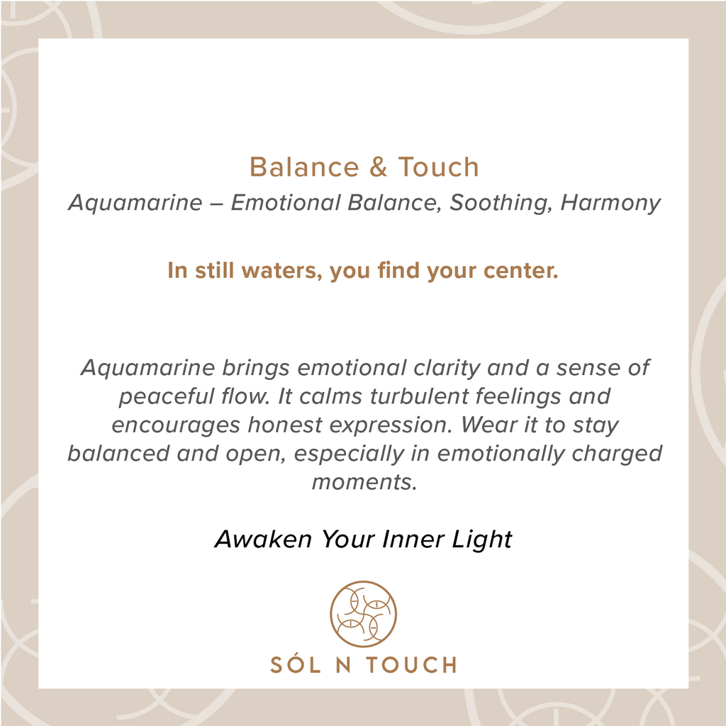 Balance & Touch – Aquamarine Necklace
