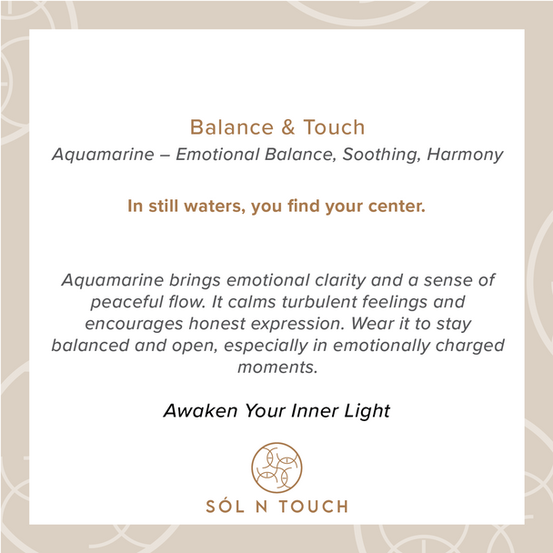 Balance & Touch – Aquamarine Necklace
