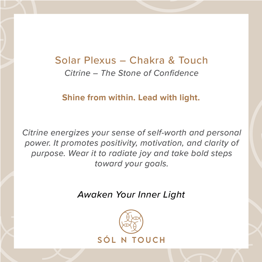 Solar Plexus Chakra & Touch – Citrine Necklace