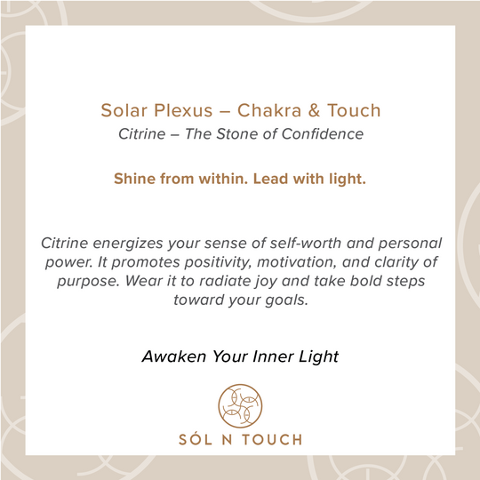Solar Plexus Chakra & Touch – Citrine Necklace