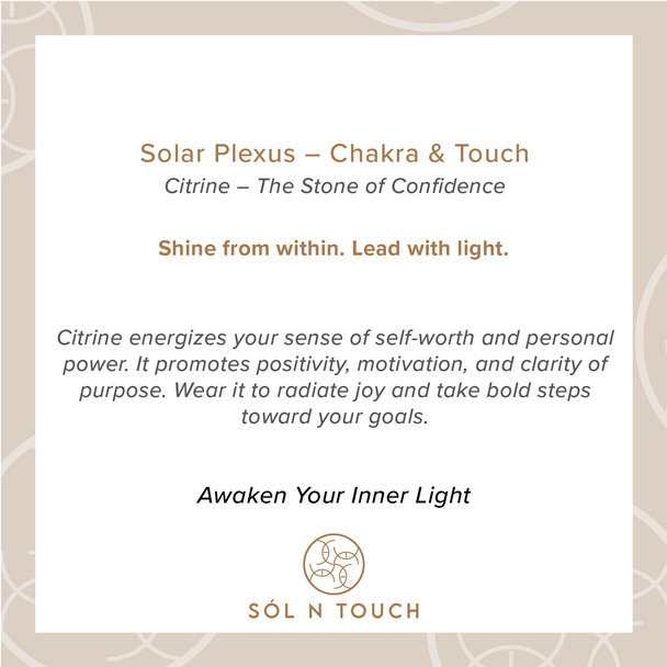 Solar Plexus Chakra & Touch – Citrine Necklace