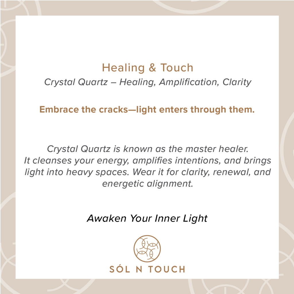 Healing & Touch – Clear Quartz Necklace