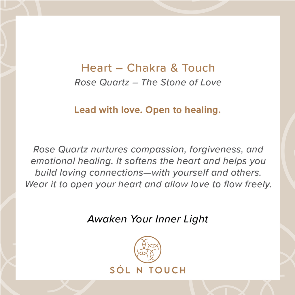 Heart Chakra & Touch – Rose Quartz Necklace