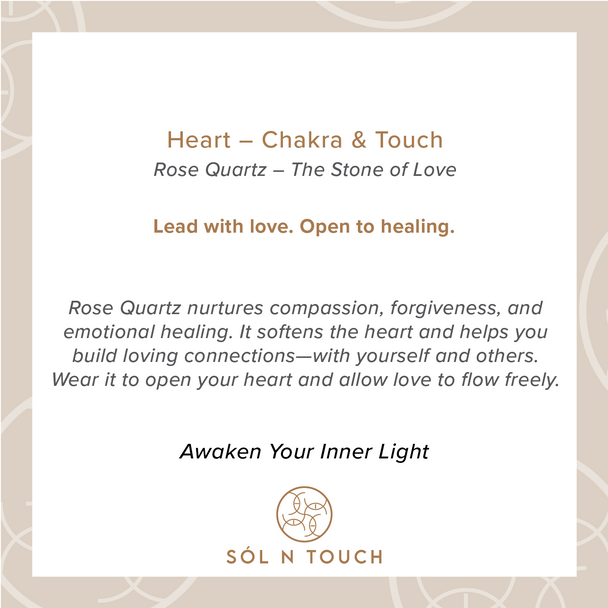 Heart Chakra & Touch – Rose Quartz Necklace
