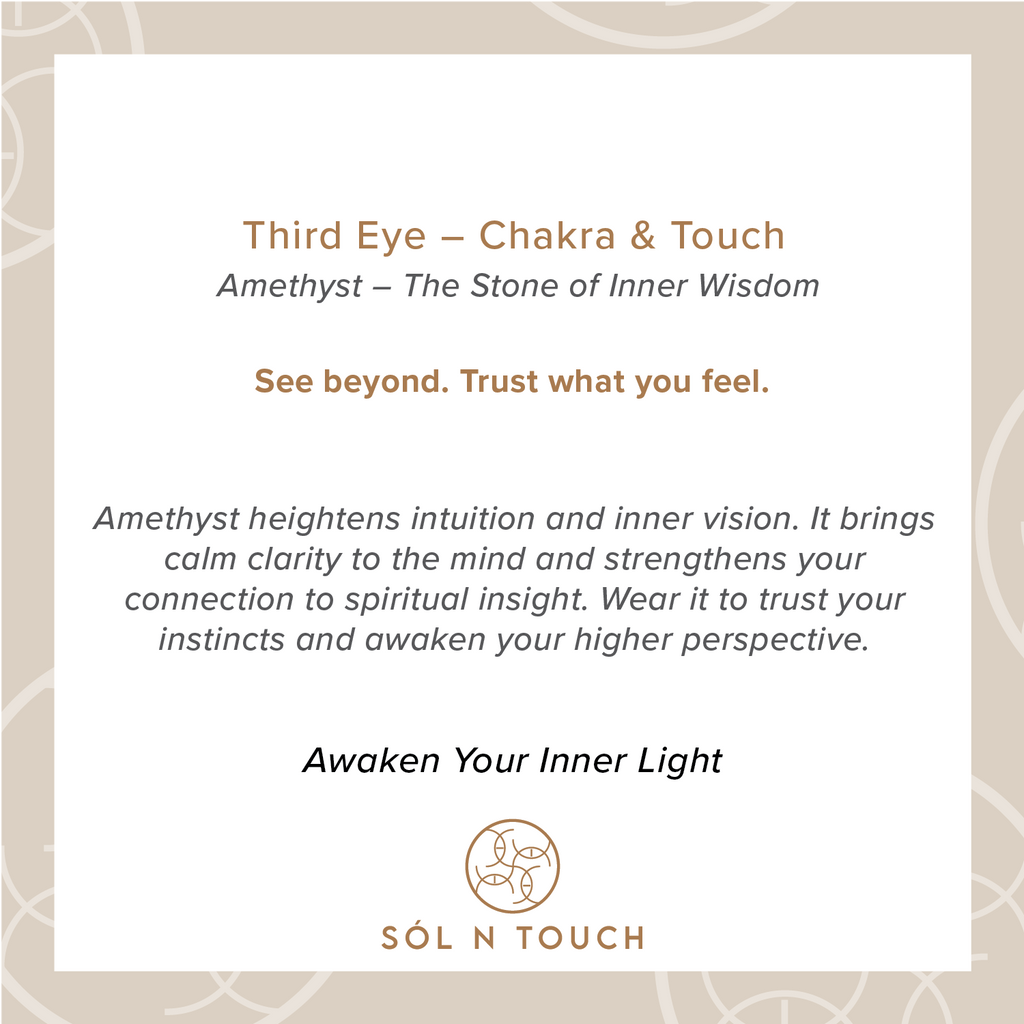 Third Eye Chakra &amp; Touch – Amethyst Necklace