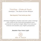Third Eye Chakra &amp; Touch – Amethyst Necklace