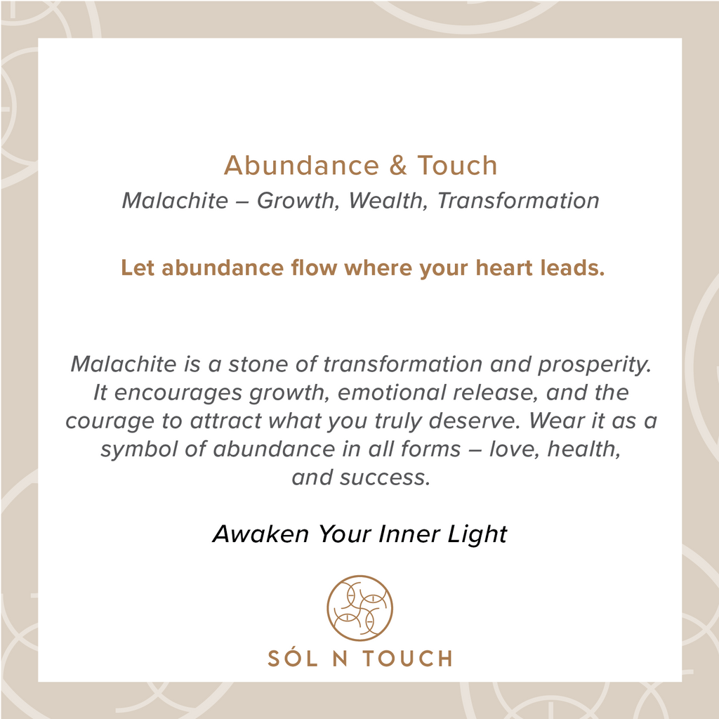 Abundance & Touch – Malachite Necklace